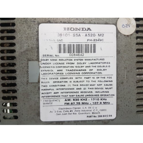 Rádio Original Honda Civic 2003