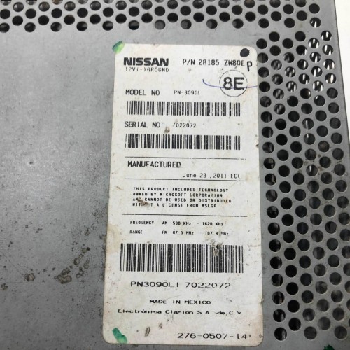 Rádio Original Nissan Tiida 2012